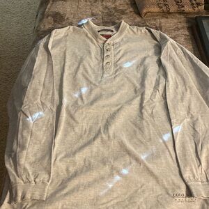 Vintage 90's Colowear America Men's Size XL Collarless Shirt Long Sleeve